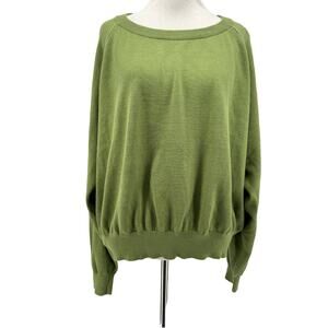 Christy Dawn Women's Olive Green The Sonny Long Sleeve Sweater Size Large